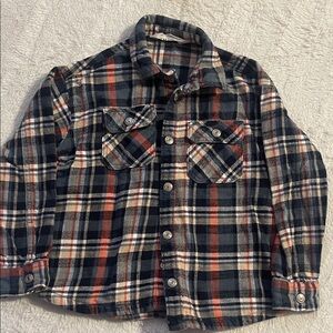 H&M Kids Plaid Button-Down Shirt - Blue, Red, White